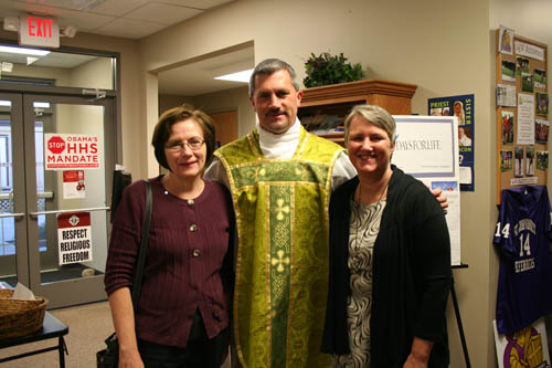 Catherine Lanctot, Fr. Dudzinski and Debbie.jpg